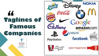 Tagline of Famous Companies\/Brands - General Awareness