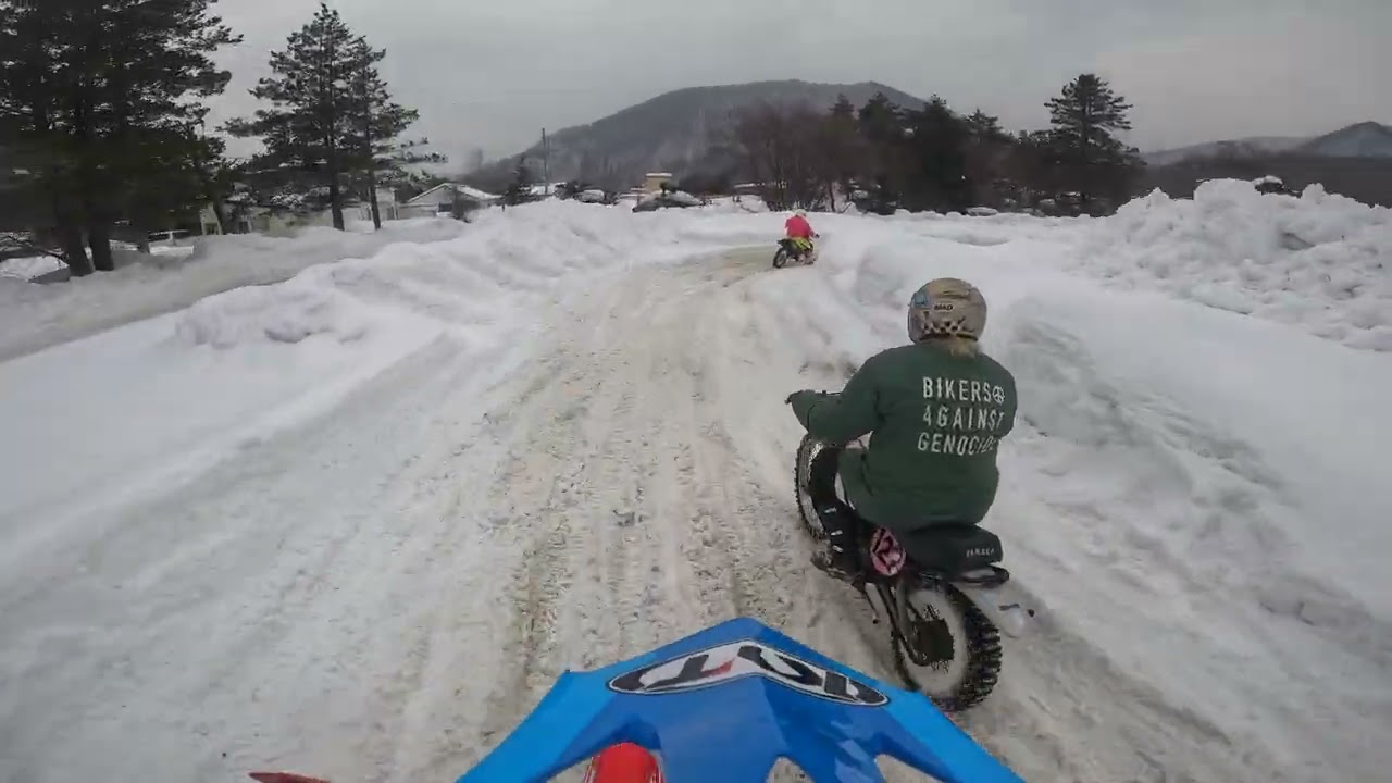 2026年 2月15日 八剣山スノーライディング第2戦 きつねクラス ゼッケン416 ラスト
