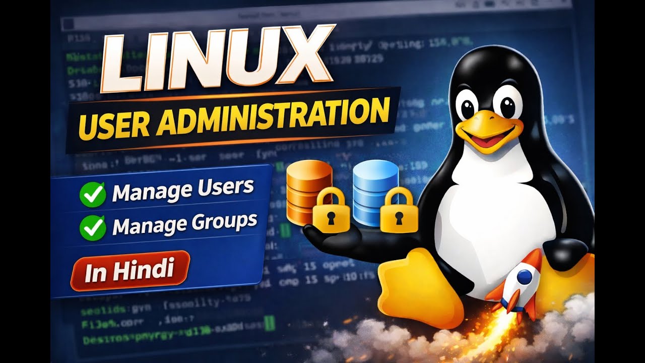 Linux User Administration for Beginners | Hindi Tutorial - YouTube