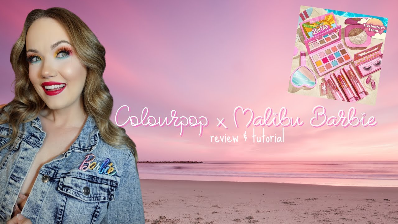 Colourpop x Malibu Barbie FULL Collection Review & Tutorial!!
