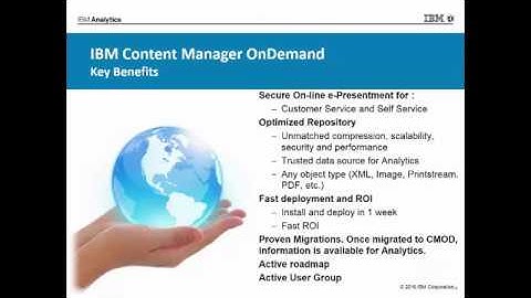 Archivng Analytics and Optimal Customer Service   IBM CM OnDemand Final