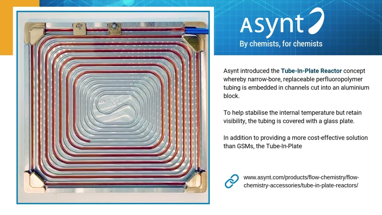 Tube-In-Plate Reactors | Flow Chemistry Reactors from Asynt