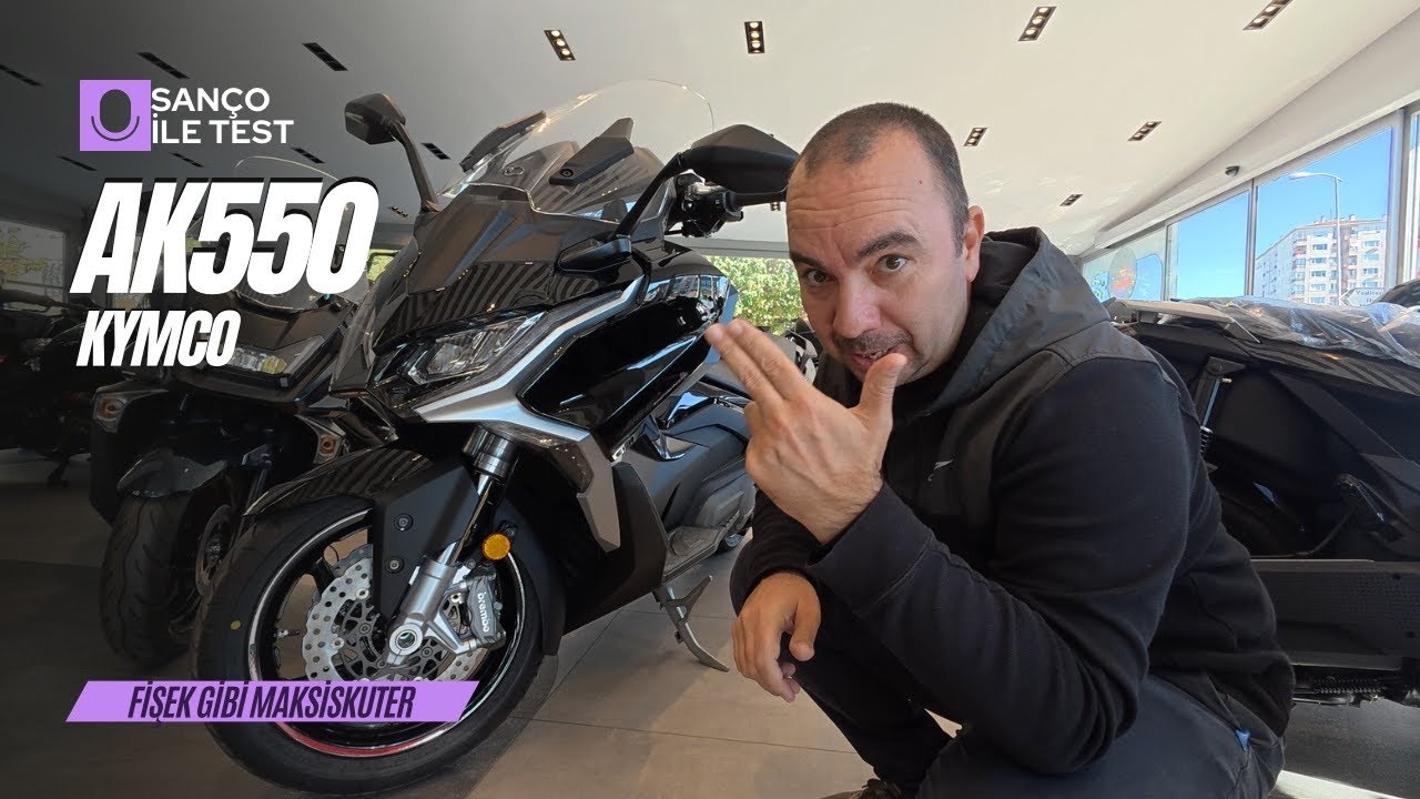 Fişek gibi maksiskuter; Kymco AK550