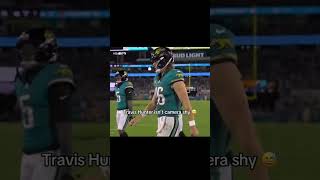 Travis Hunter made sure the camera didn't miss him 😂 #shorts