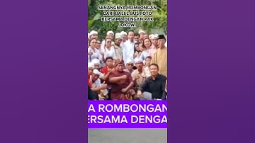 SENANGNYA ROMBONGAN DARI BALI 2 BUS FOTO BERSAMA DENGAN PAK JOKOWI #jokowi​ #jokowidodo​​