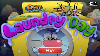 Cartoon Network Games Oggy And The Roaches - Laundry Day Full Gameplay