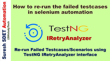 How to Re-run failed Test cases in selenium Automation using TestNG IRetryAnalyzer