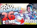 SOLO RAMPART WORLD RECORD 26 KILL GAME! - Apex Legends