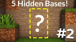 5 EASY Hidden Bases in Minecraft!