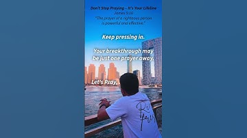 Thumbnail of James 5:16 || Don’t Stop Praying – It’s Your Lifeline #bibleverse #dailydevotion #shorts #prayer