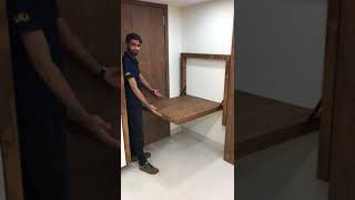 Wall Mount CD Shelves (Honey Oak) wall mounted study table