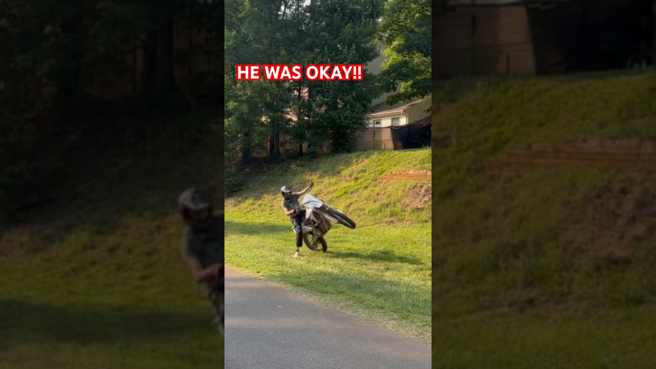 First time riding a dirt bike; FAIL 