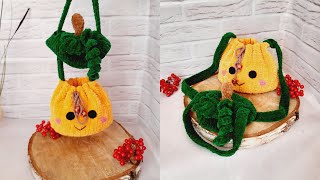 Crochet tutorial bag pumpkin, crochet Shoulder bag pumpkin, pumpkin bag tutorial.