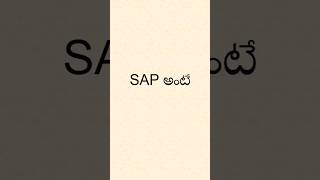 SAP అంటే ఏమిటి?#SAP#SAPFICO#ERP#SAPModules#LearnSAP#SAPInTelugu#InterviewPreparation