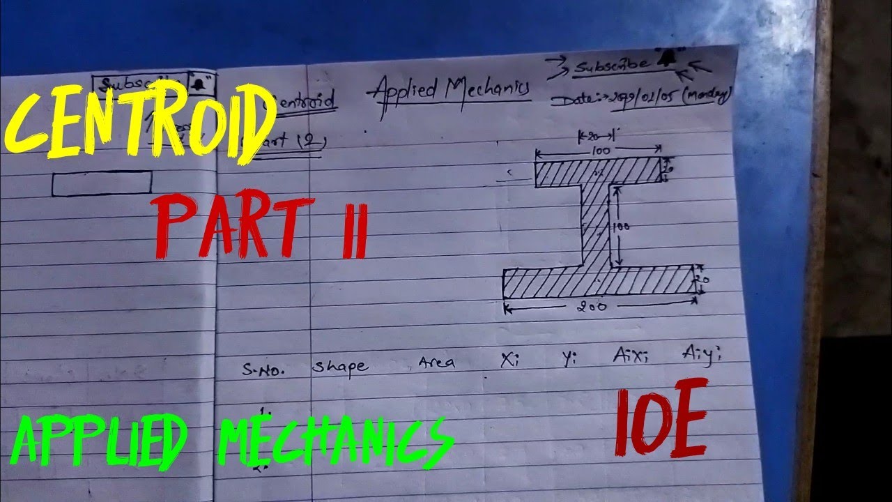 CENTROID || part ii || BCE,BCT,BEL || Applied Mechanics || IOE || Easy method || BISHAL KHADKA ||