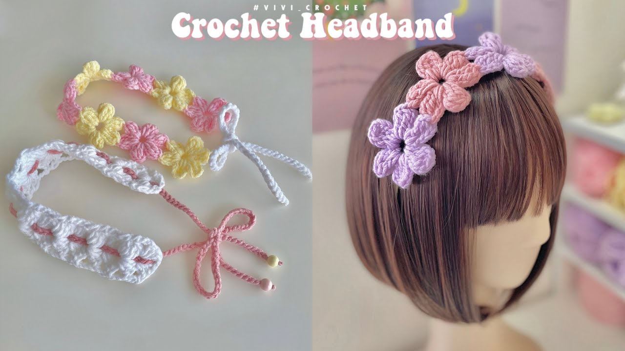 How To Crochet a Headband | Easy Crochet Hairbands✨