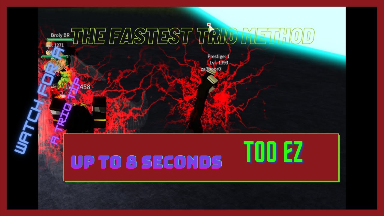 The FASTEST trio broly method | Dragon Ball Z Final Stand