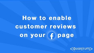 How to enable customer reviews on your Facebook page
