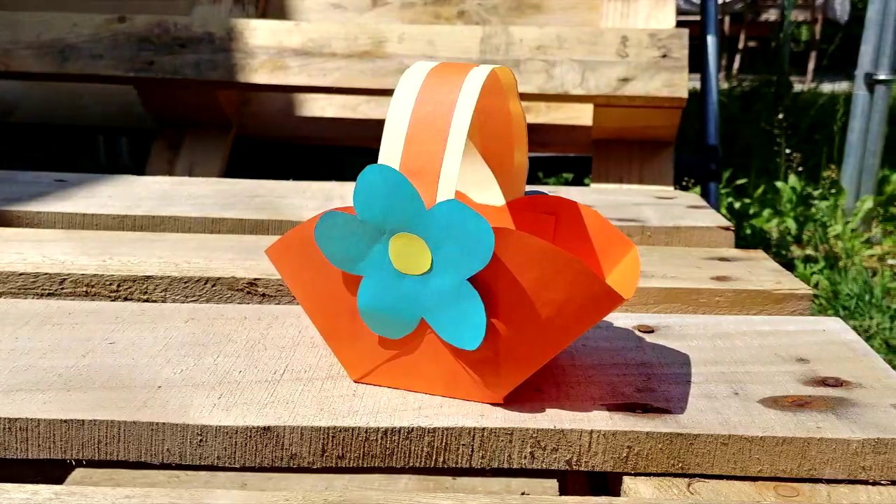 DIY - Košík | Tvoření z papíru - YouTube