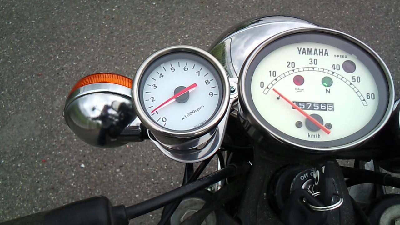 YB-1(2st)に電気式タコメーター付けてみた - YouTube