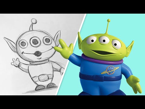 Como desenhar ALIEN (Toy Story) passo a passo, fácil e rápido 