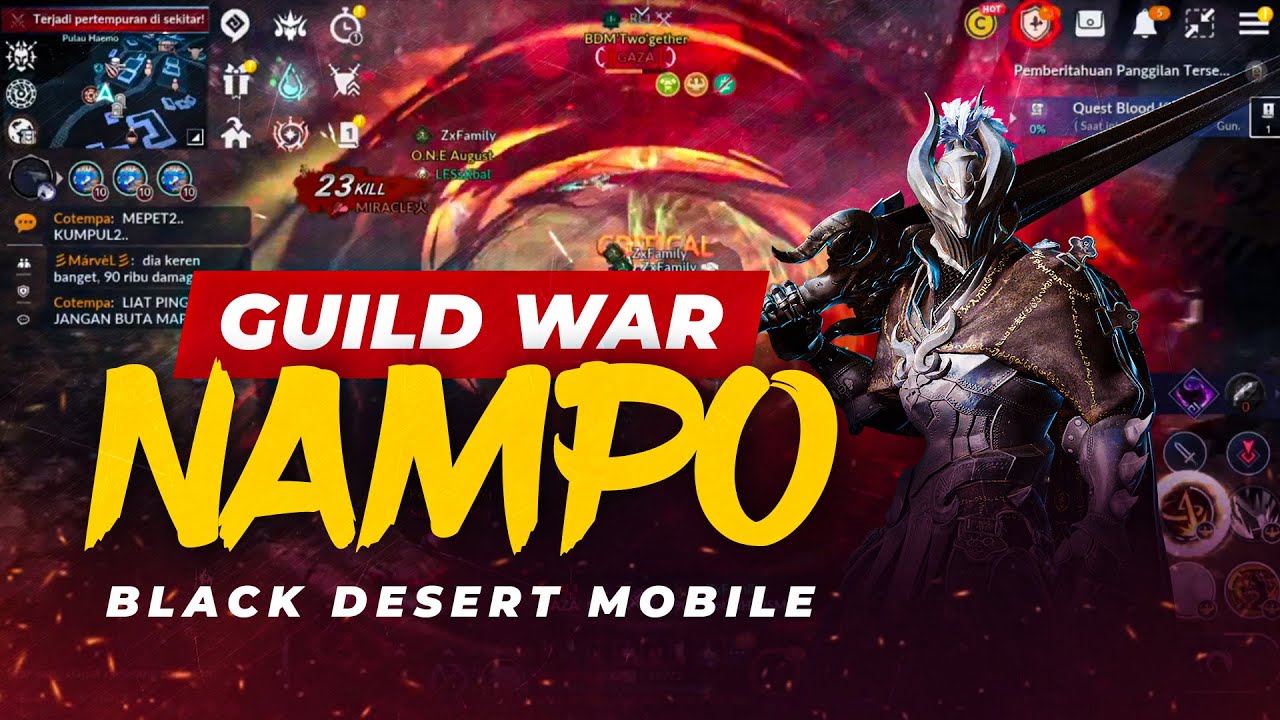 Guild War Nampo | ZXFamily vs RL1 | Black Desert Mobile