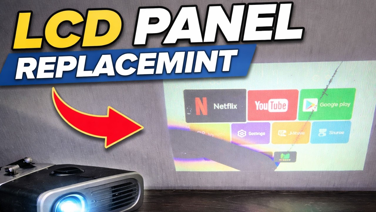 Any Projector Repair | LCD Panel Replacement Step by Step - YouTube