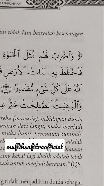RINDU KAMPUNG AKHIRAT (Al-Kahfi: 45-46)