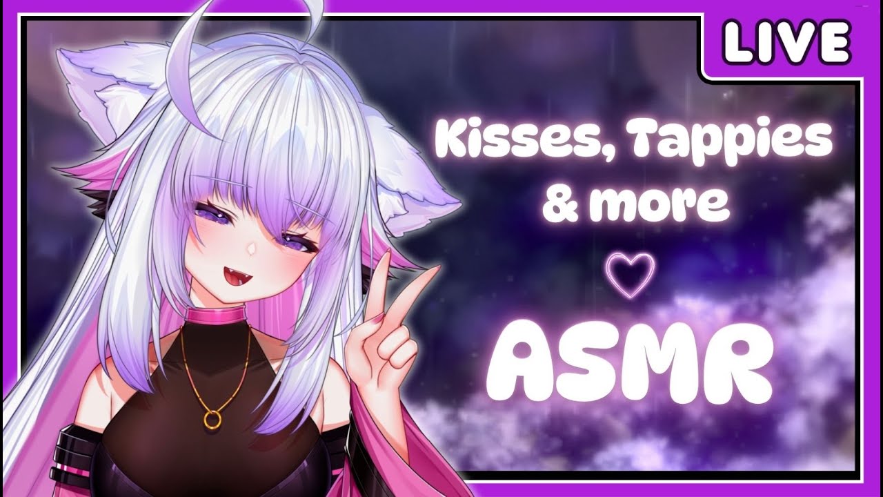 🌺 【3DIO ASMR】Kissies, Tappies, sweet whispers & repeat~ ✨【Live VTuber】