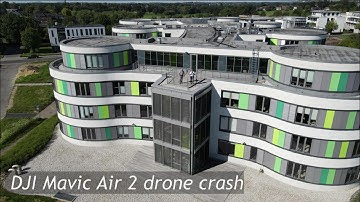 DJI Mavic Air 2 drone crash (collision with tree)