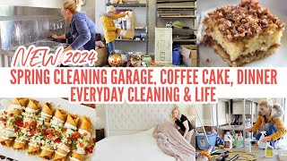 2024 SPRING CLEANING GARAGE, COFFEE CAKE RECIPE, FLAUTAS, EVERYDAY CLEANING MOTIVATION | LOVEMEG 2.0