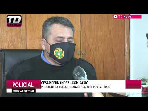 COMISARIO CESAR FERNANDEZ   DISTURBIOS EN LA ADELA   24 08 20