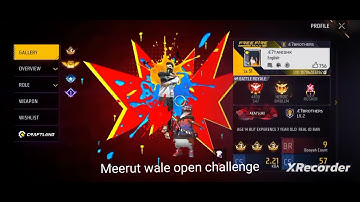 Meerut Walee open challenge guild castom 1v1-2v2-3v3+4v4 