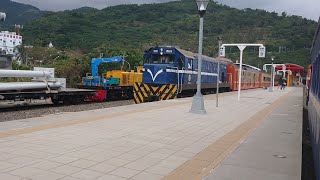 3671次普快車金崙進站(R109)(交會704次莒光號(R101))