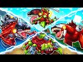 GUERRA DE LOS TITANES KAIJU INFECTADOS - ¿Quién es el TITÁN INFECTADO MÁS FUERTE? (Minecraft)