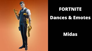 Fortnite Midas skin with dances & emotes !