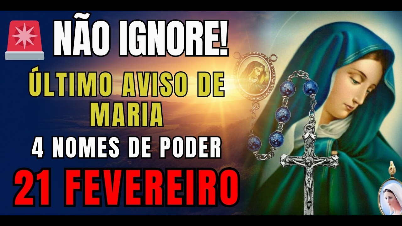 🔥ALERTA MÁXIMO de MARIA: Ela tem 4 NOMES que Você DEVE REZAR AGORA (A Janela da Graça Fecha em 24h)