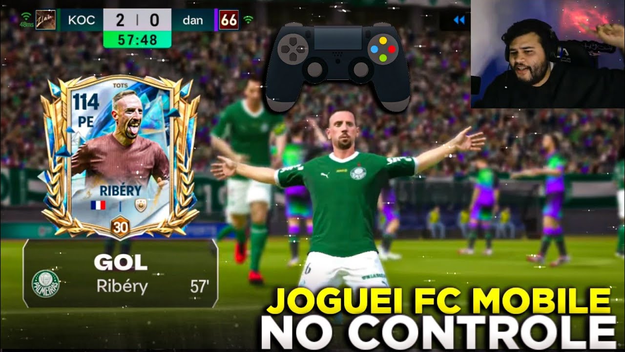 VIROU O FC 26!🤩🔥 JOGANDO FC MOBILE 26 PELO CONTROLE FC MOBILE