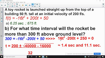 Quadratic Functions and Models - Applications