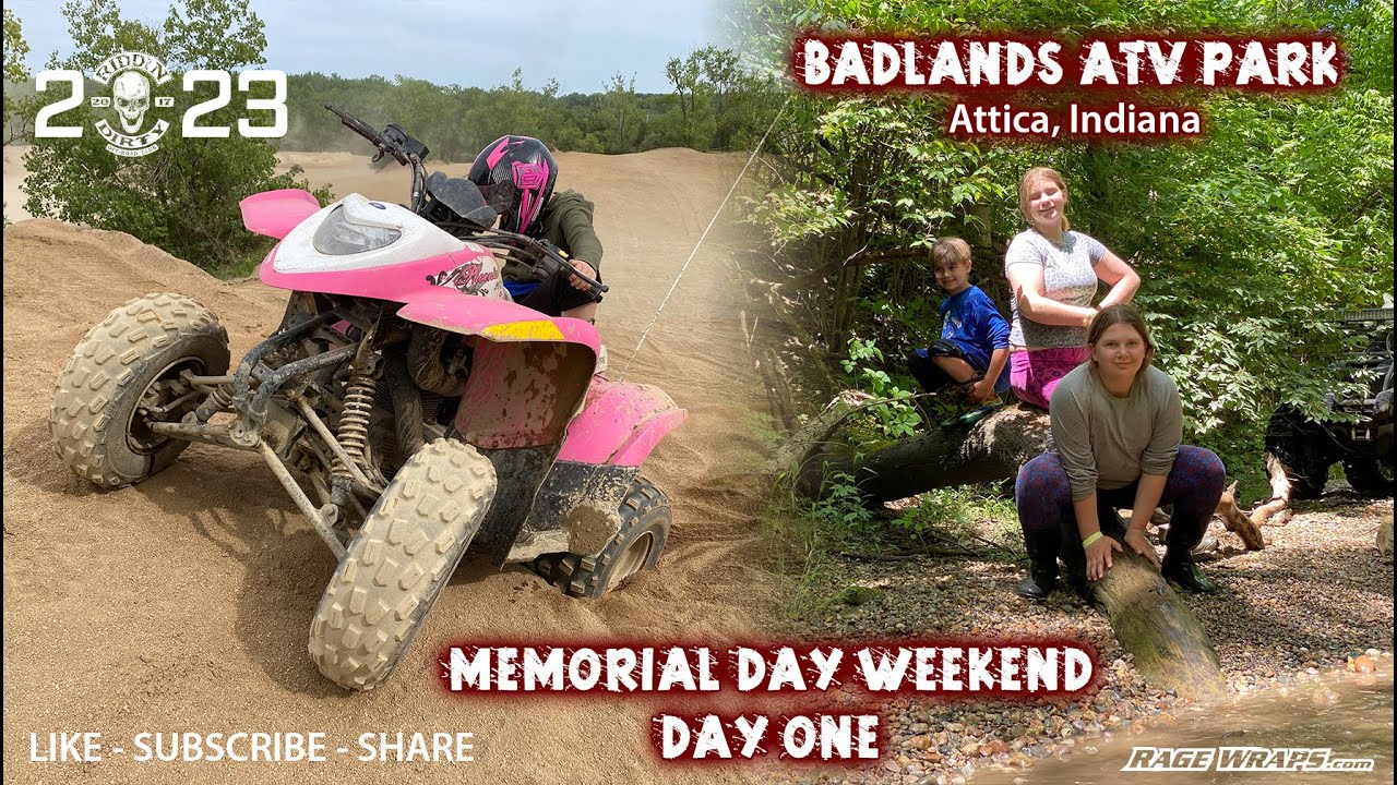 Memorial Day Weekend 2023 at the Badlands ATV Park in Attica, Indiana