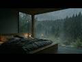 Fall Asleep in Minutes: Heavy Rain &amp; Rolling Thunder in a Cozy Forest Cabin | 3 Hours