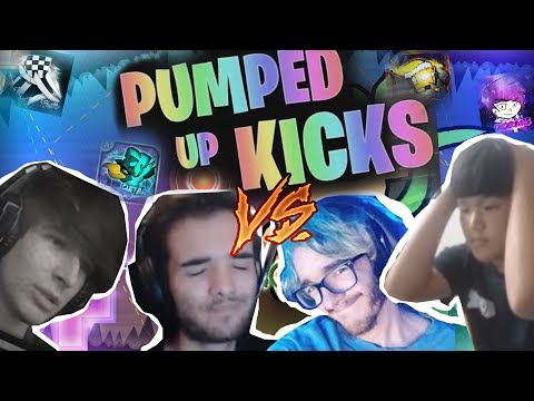 PUMPED UP KICKS!! | GuitarHeroStyles Vs SrGuillester Vs SoulsTRK Vs Dorami - Geometry Dash