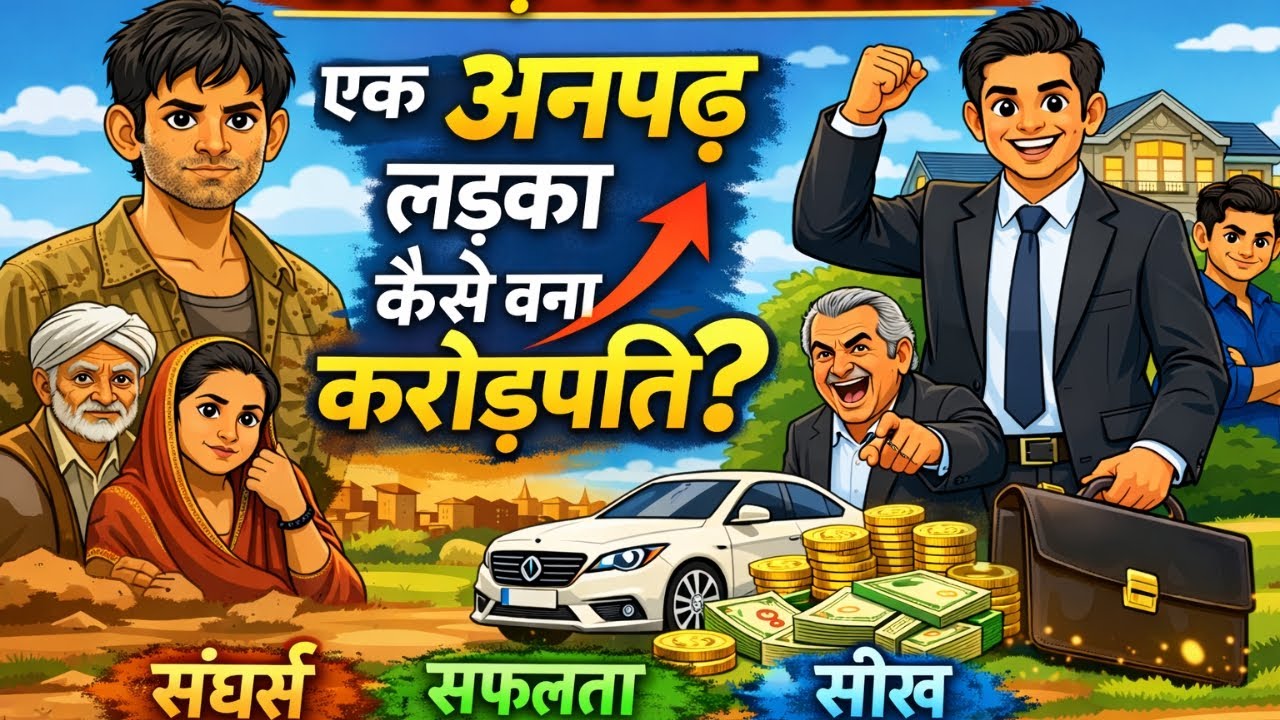 एक अनपढ़ लड़का कैसे बना करोड़पति? | Motivational Hindi Moral Story | Manak Story