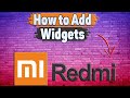 How to Add Widgets on Redmi?
