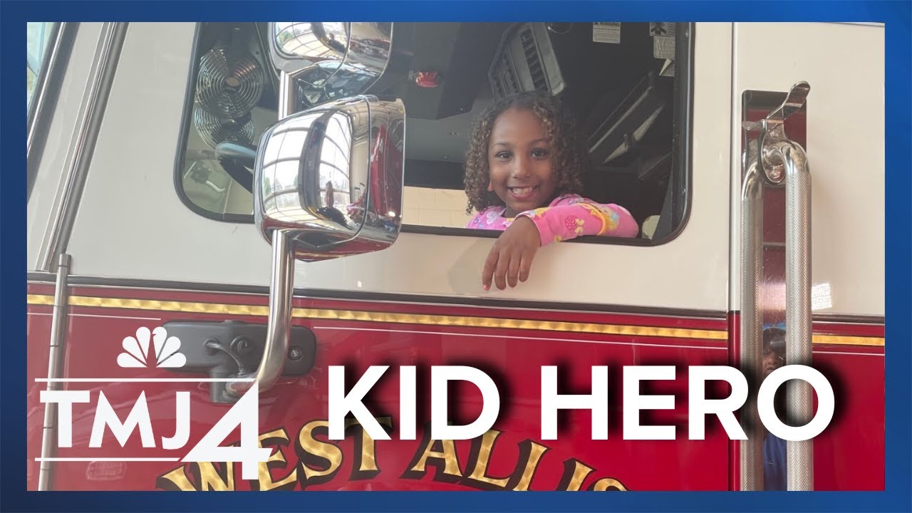 7-year-old girl saves family from house fire - YouTube