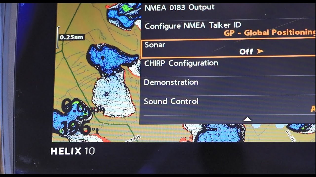 Humminbird HELIX How To: Turn off Sonar