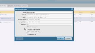 Configuring Forward Trust Cert