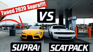 Tuned 2020 Supra Calls out my Tuned Scatpack Challenger 392!!! (MUST WATCH!!!)