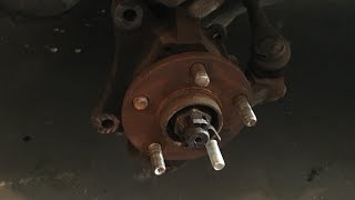 replace wheel studs pt cruiser super easy fix