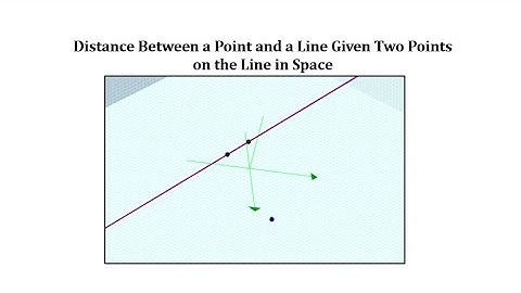 Distance Between a Point and a Line Given Two Points on the Line in Space